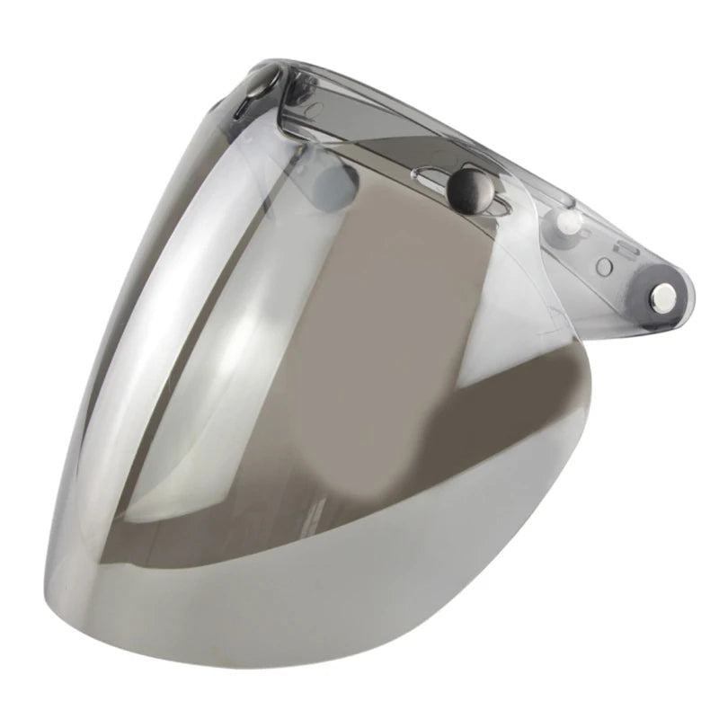 3-Snap Bubble Visor Open Face Motorcycle Helmet | Anti-UV Lens