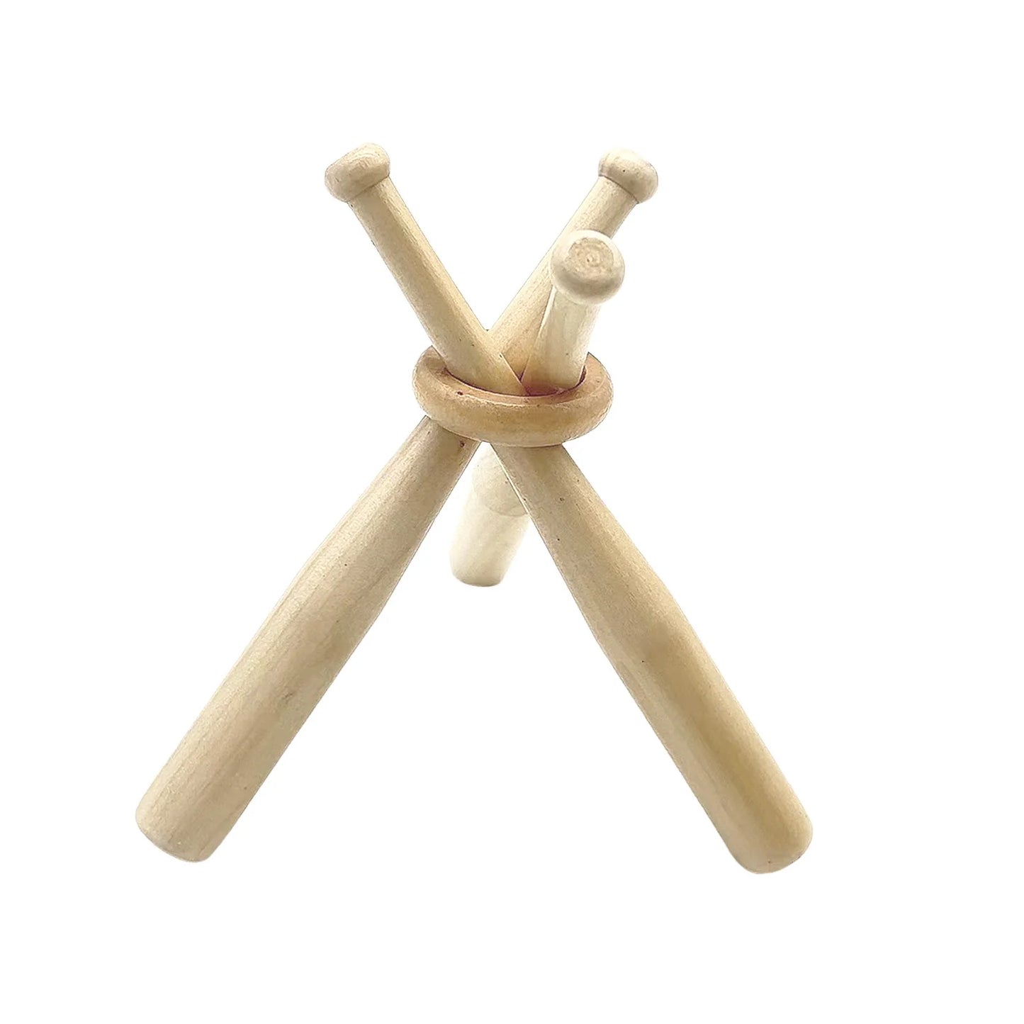 Wooden Softball Stand Display Sports Party Favors DIY Craft Creative Decoration Suitable for Spheres/ Golf/ Softball Peaceful Pleasures Health and Wellness Wood