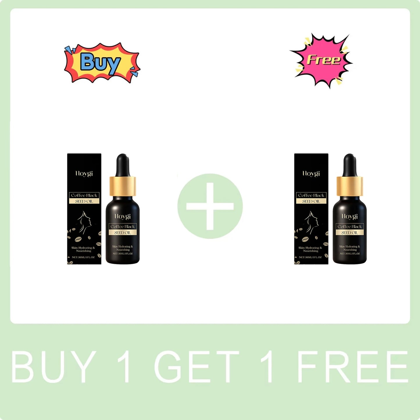 Coffee Black Seed Oil for Face Repair Anti Dryness Nourishing Moisturizing Skin Lifting Firming Improve Sagging Hydrating Care Peaceful Pleasures Health and Wellness Buy 1 Get 1 Free