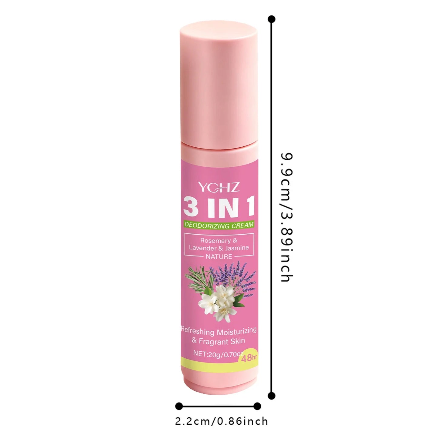 3-in-1 Intimate Deodorant Roller 20g | 72-Hour Freshness, Unisex