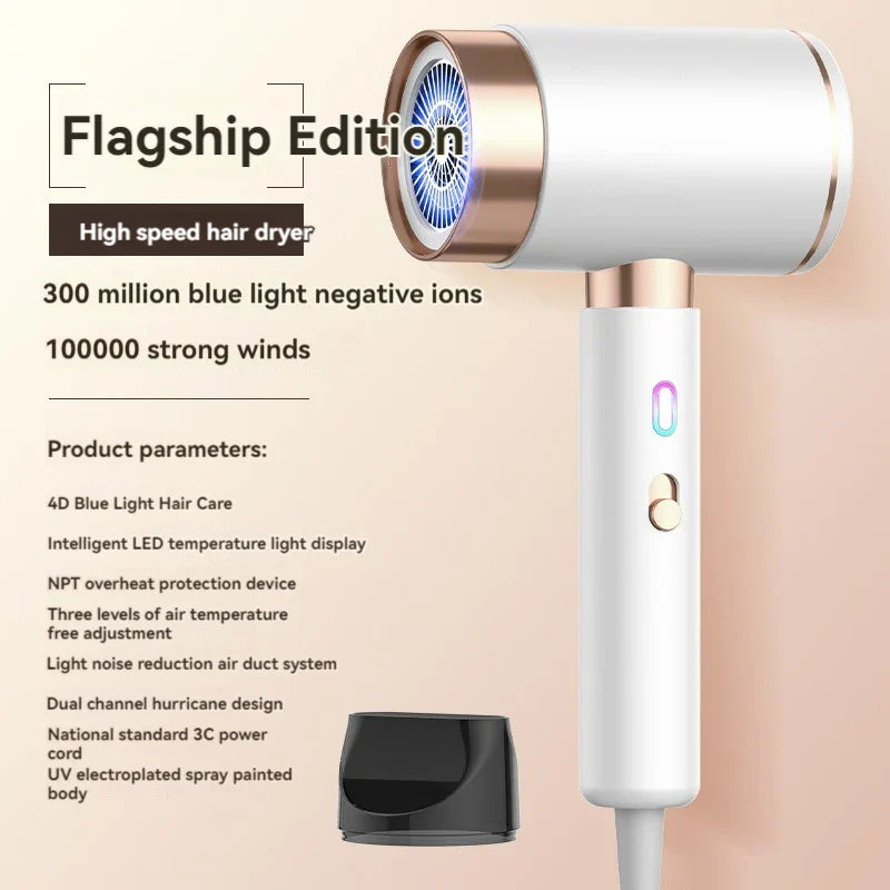 URGGU 2400W Ionic Hair Dryer – Hot Cold Air, 3-Speed Ceramic