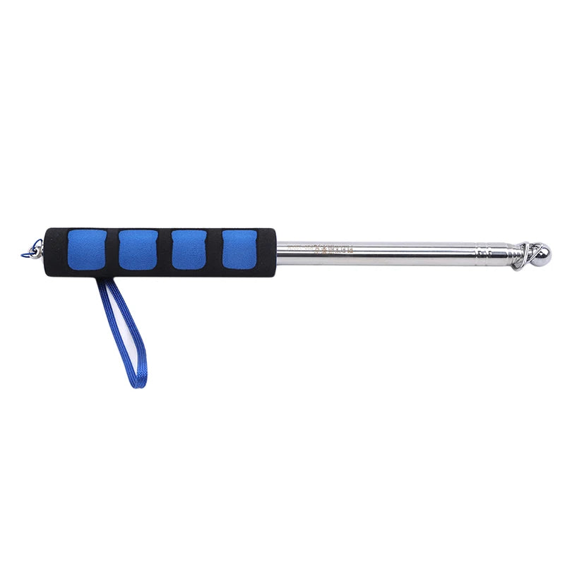 Extendable Flagpole Pointer Telescopic Banner Pole for School Teaching Tour Guide Multi purpose Windsock Guide Tool Peaceful Pleasures Health and Wellness Blue 1.2m