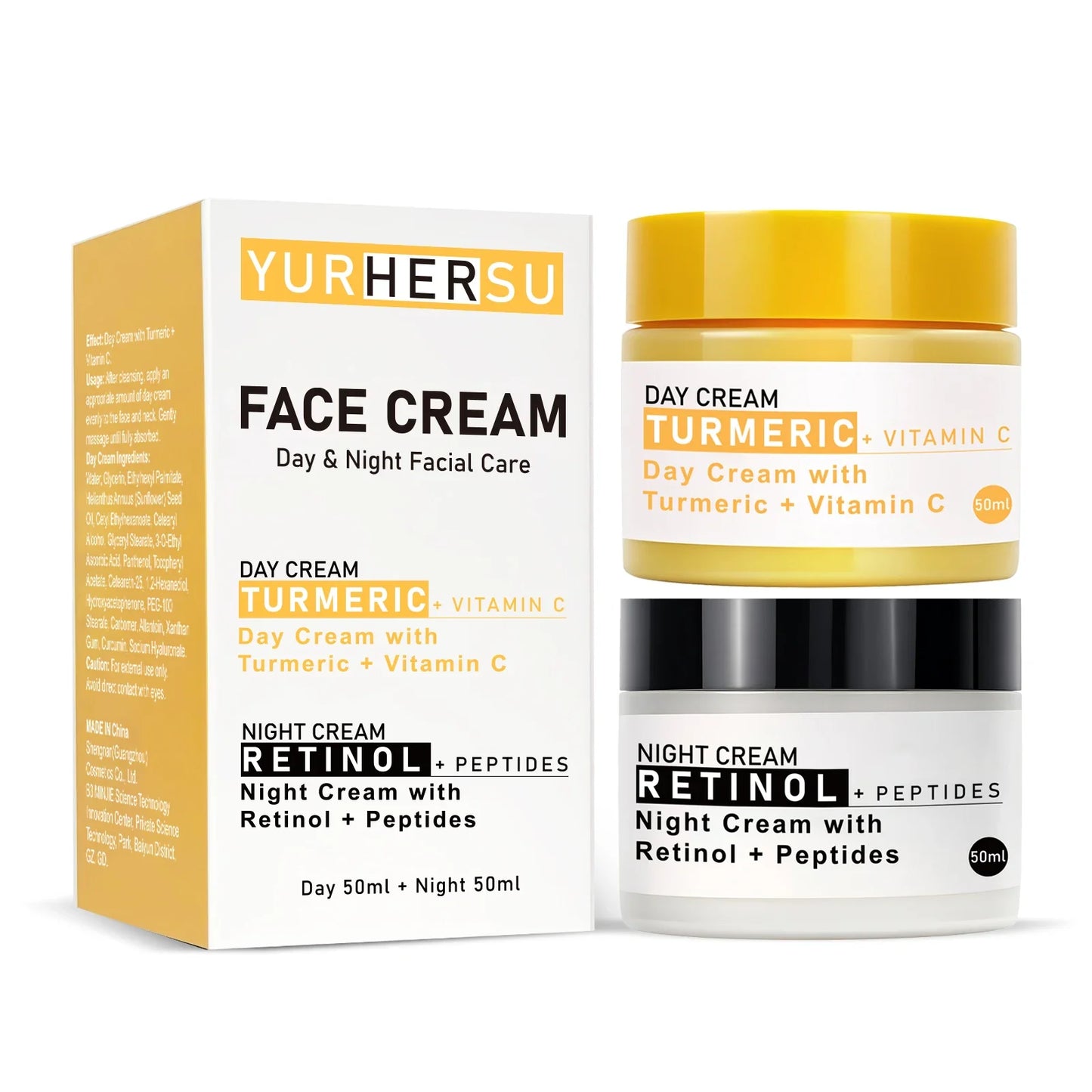 YURHERSU Day & Night Face Cream – Moisturizing 50ml