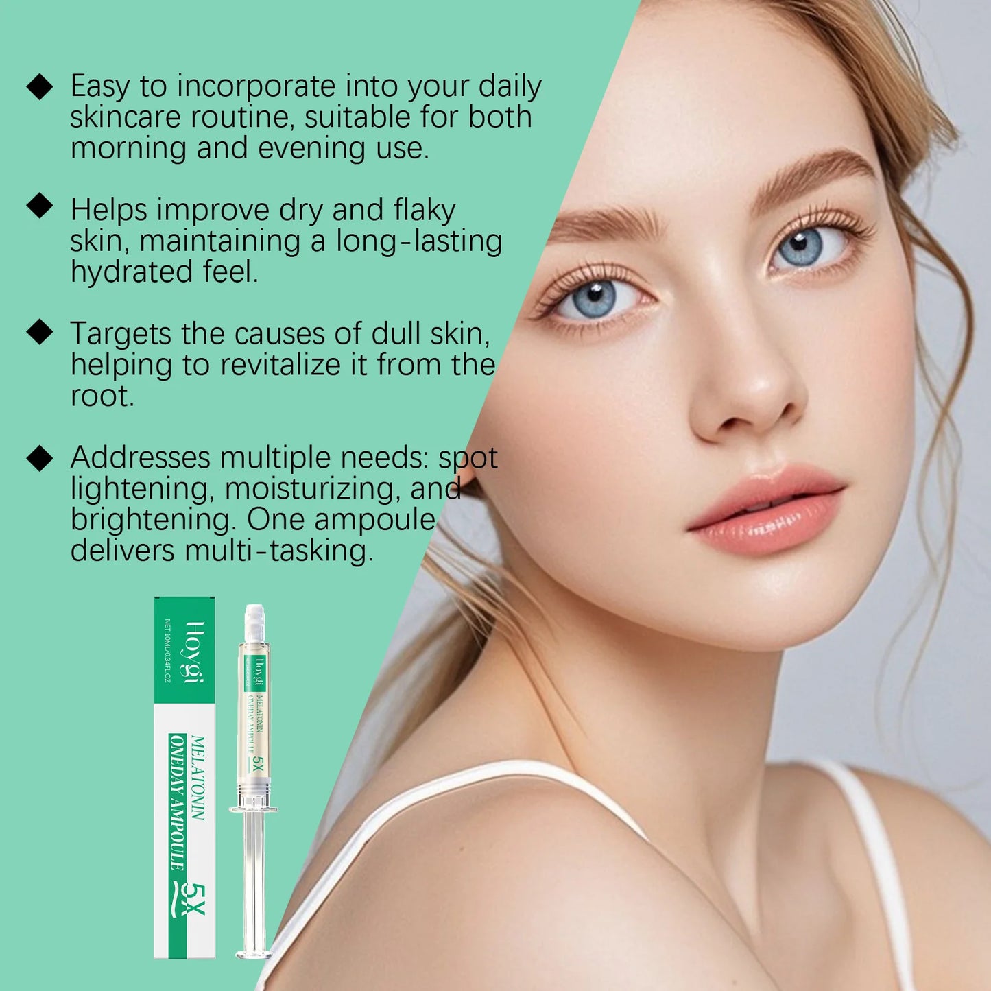 Brightening Hydrating Facial Serum – Dark Spots & Dull Skin