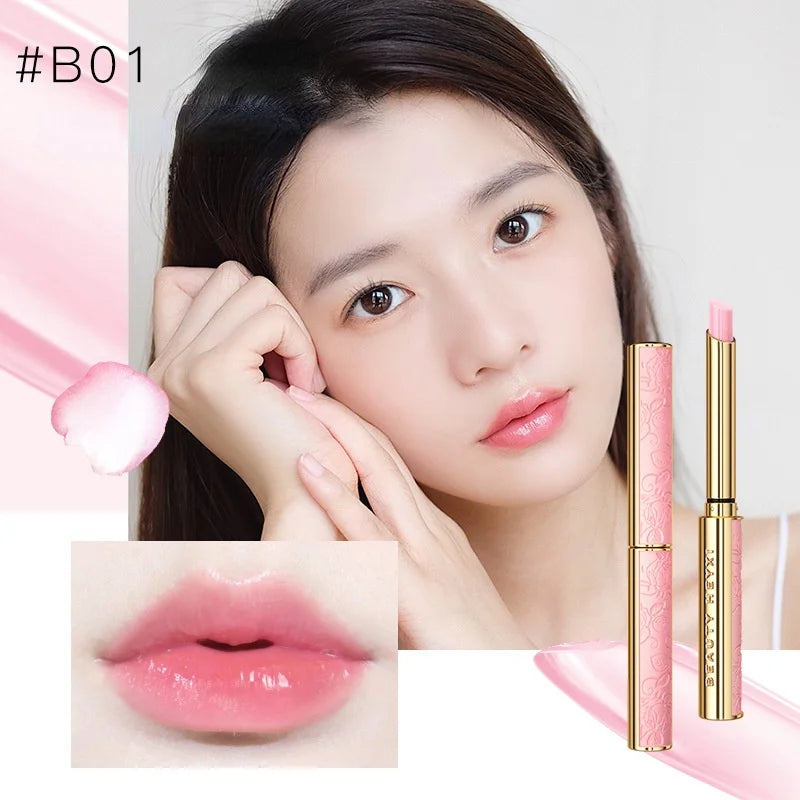 Korea Style Pink Temperature Change Lipstick Moisturizing Hydrating Color Change 1g Peaceful Pleasures Health and Wellness B01Pink