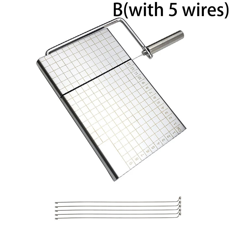 Stainless Steel Cheese Slicer with 5 Replacement Wires | JETTING