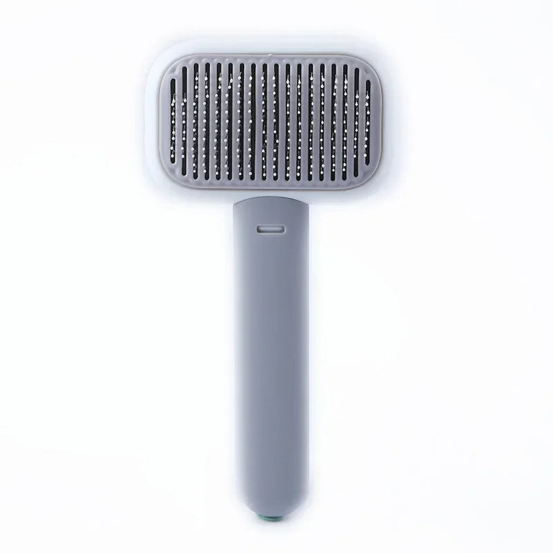 Pet Hair Remover Brush & Grooming Comb for Cats & Dogs Pet Grooming Brush Peaceful Pleasures Health and Wellness Grey white sz035