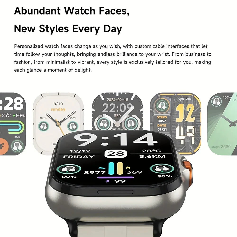 ERUN Smartwatch with TWS Earbuds | 2.01" Display, Fitness Tracker