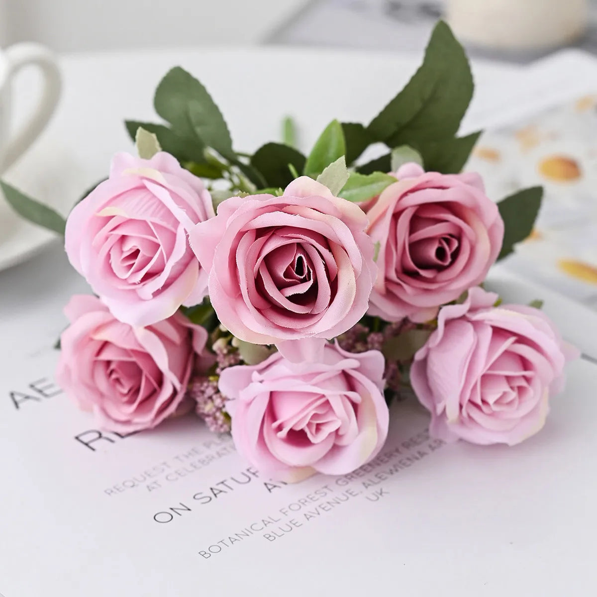 Artificial Silk Rose Bouquet | Wedding, Home & Party Decor