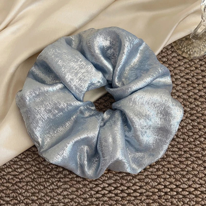 Korean Retro Large Scrunchies – Hair-Friendly Bands for Women