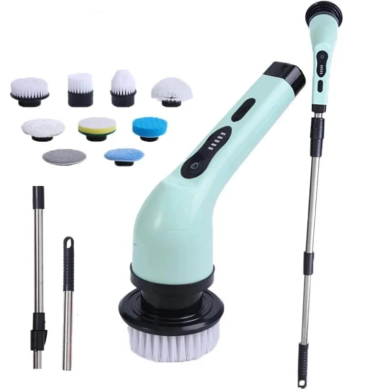 9-in-1 Electric Spin Scrubber | Extendable Cleaning Brush Electric Spin Scrubber Peaceful Pleasures Health and Wellness