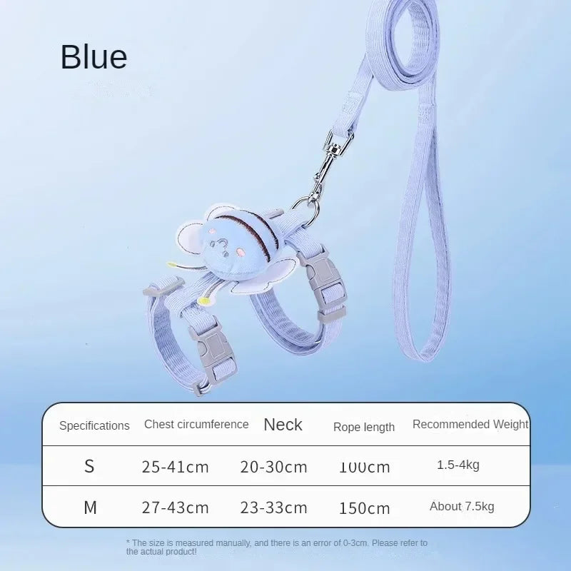 Adjustable Mesh Dog Harness Collar – Anti-Escape Nylon Pet Vest