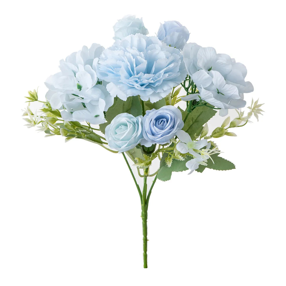 Artificial Silk Rose & Carnation Bouquet | Wedding Home Decor
