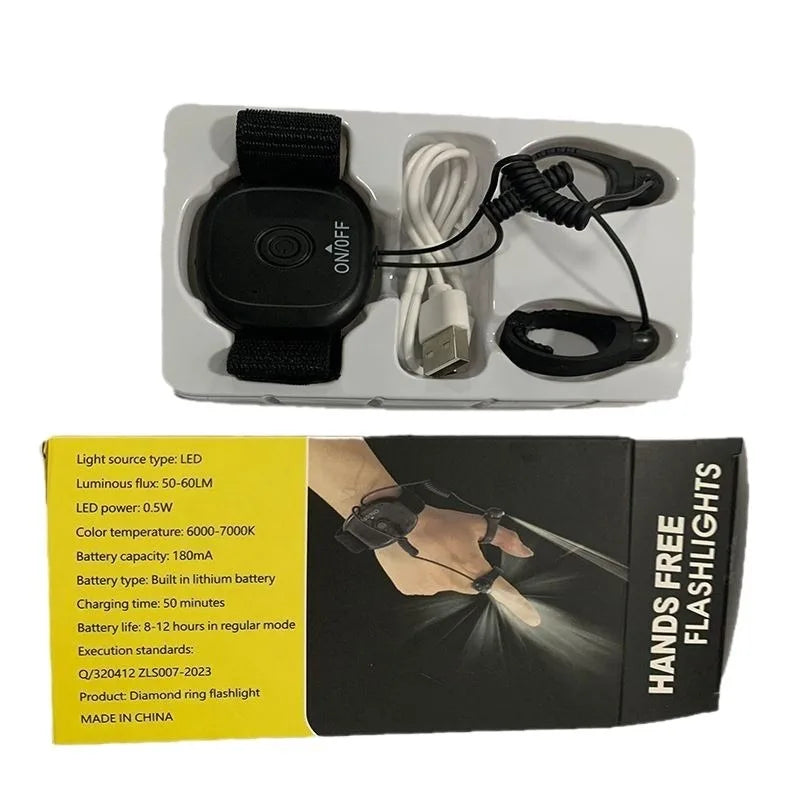SHINEKNOT Hands-Free Finger Flashlight | Wearable LED Light