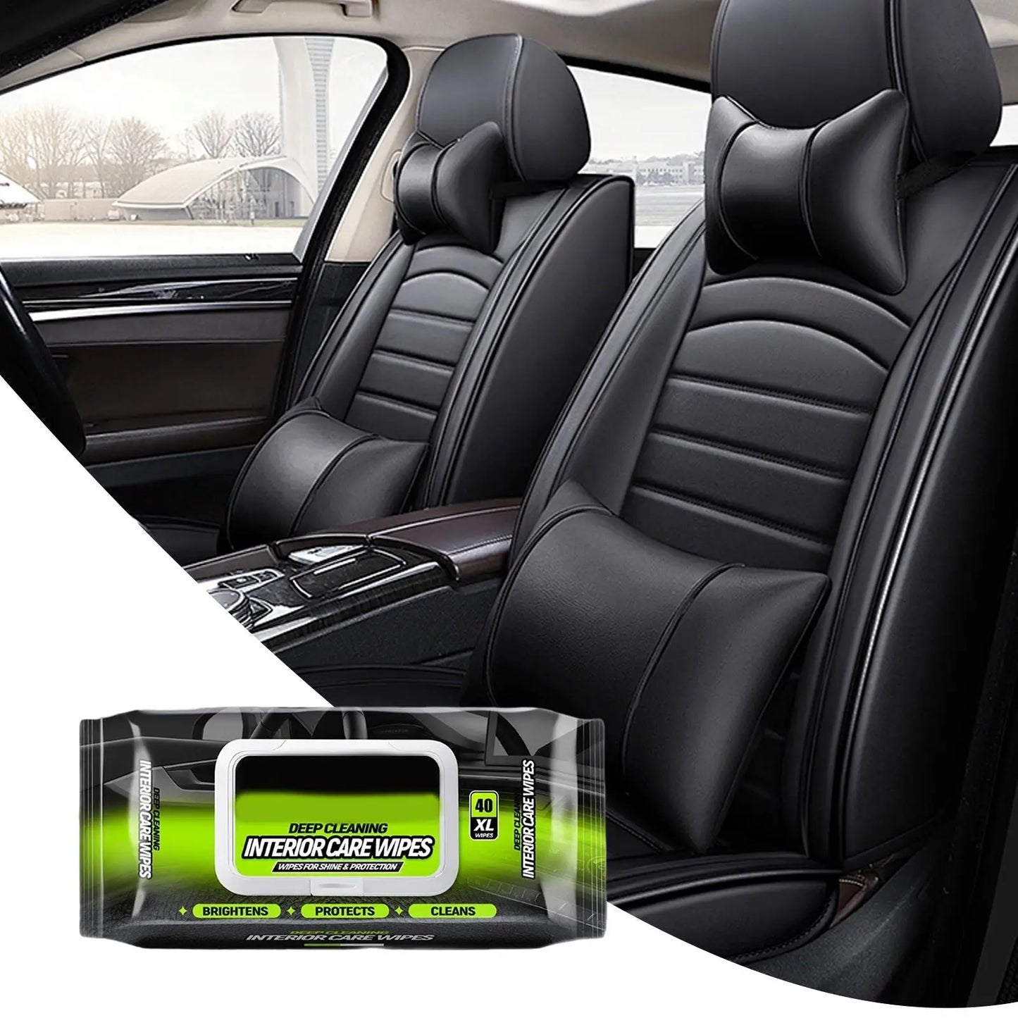 Car Interior Cleaning Wipes – Leather, Dashboard & Seat (3 Pack)