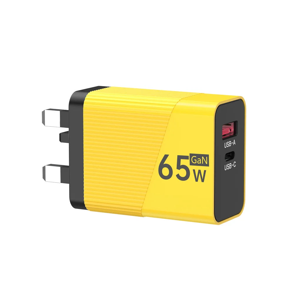 65W GaN USB-C Fast Charger – EU/US/UK Plug | iPhone & Samsung
