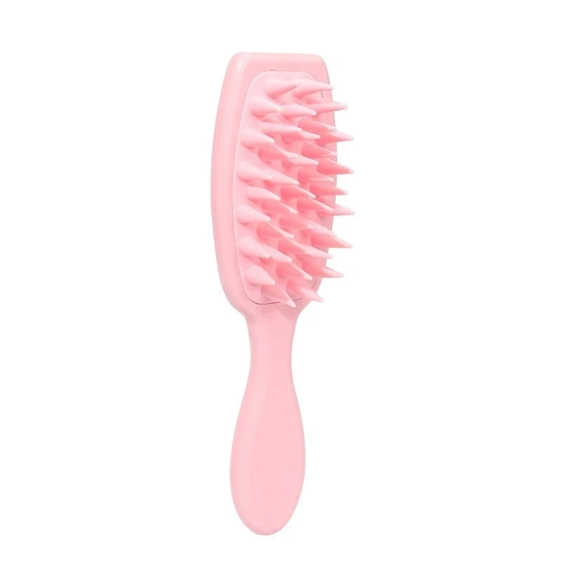 Silicone Scalp Massage Brush | Long Handle Shampoo & Scrubber