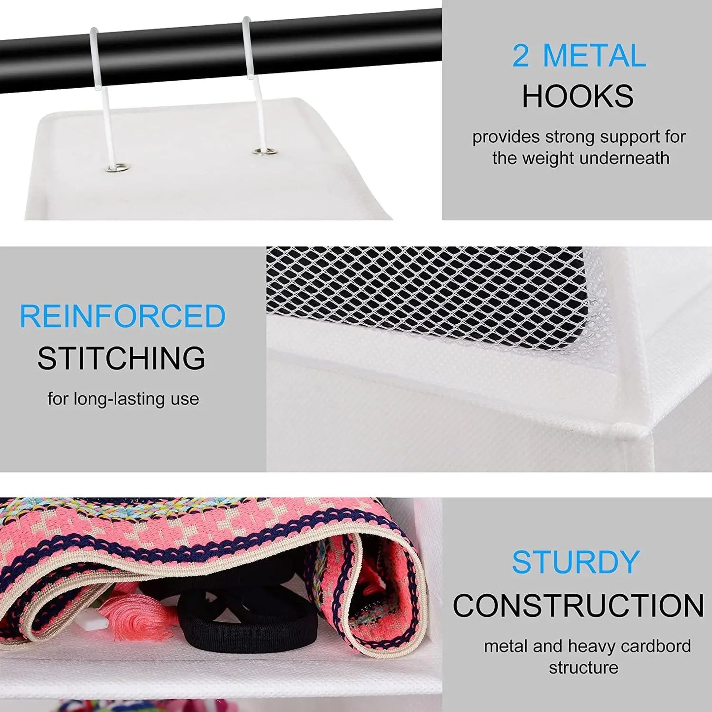 10-Shelf Hanging Shoe Organizer – Mesh Pockets, Space-Saving Closet Storage Shoe Organizer Peaceful Pleasures Health and Wellness