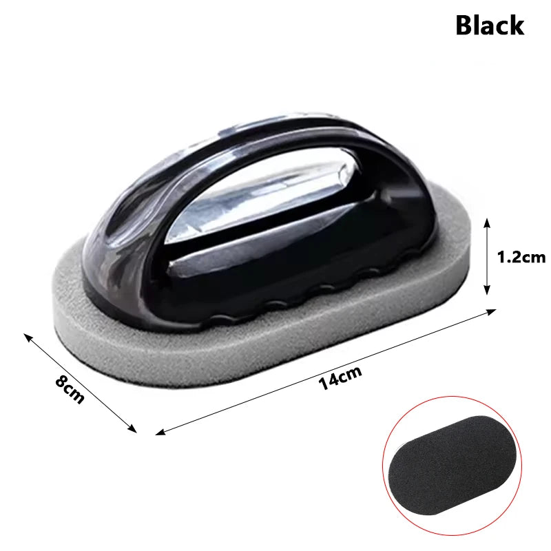 Creative Sponge Brush Rust Removal Tool Suitable for Multi-purpose Cleaning Products Such As Kitchens Bathrooms Bathtubs Etc Peaceful Pleasures Health and Wellness black-1pc