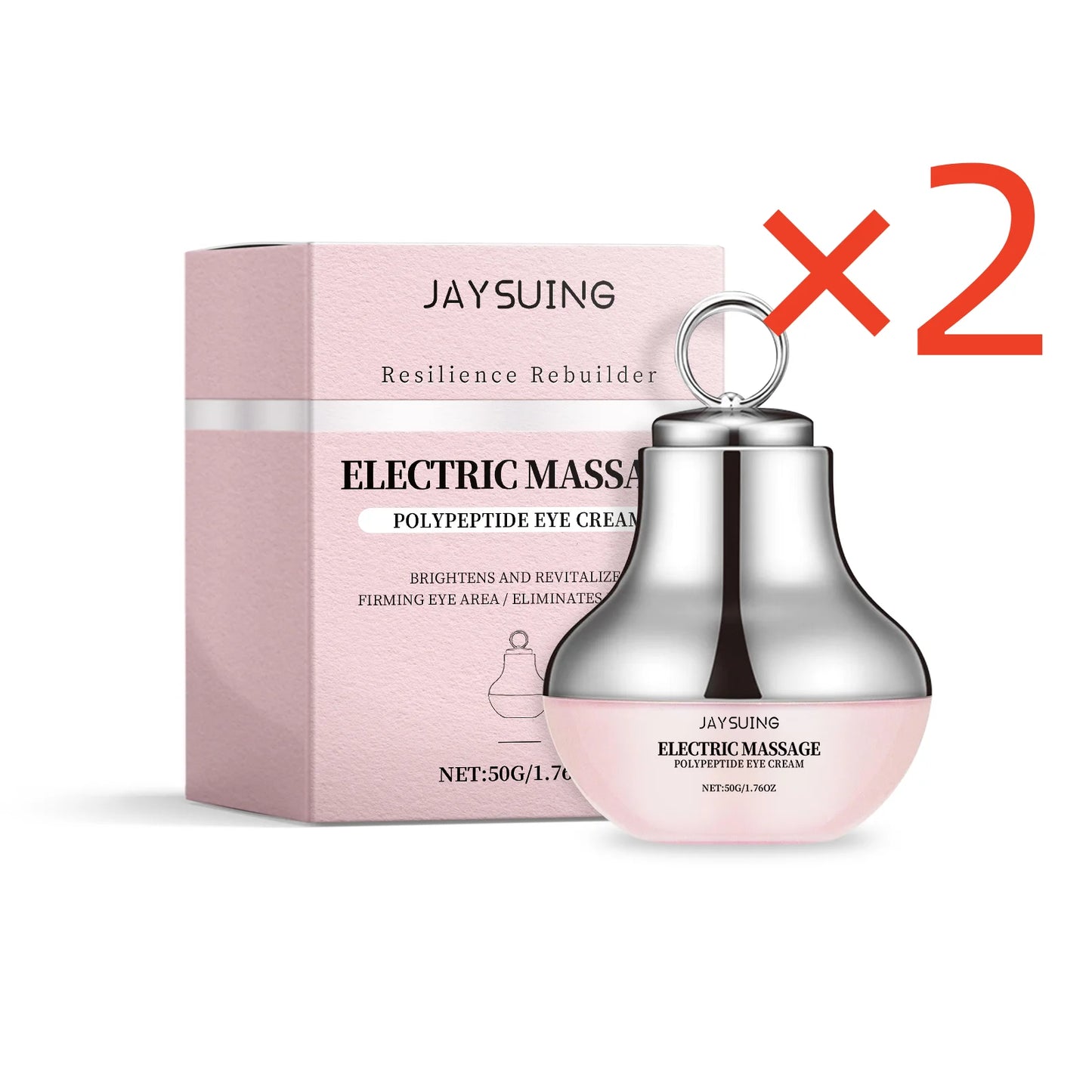 Jaysuing Electric Eye Cream Accelerate Absorption Moisturize Skin Fade Dark Circle Reduce Crow's Feet Automatic Roller Eye Serum Peaceful Pleasures Health and Wellness