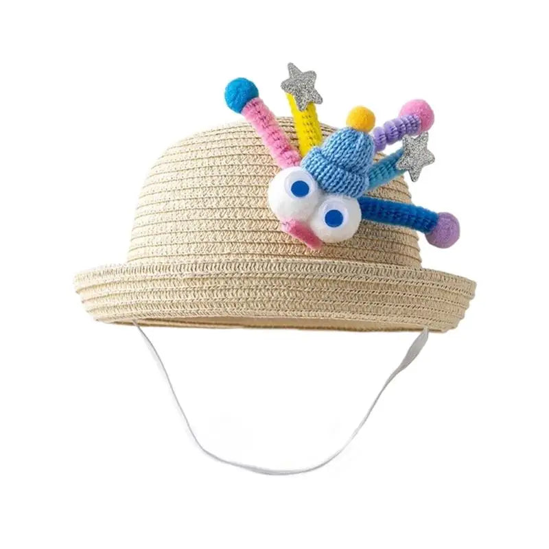 Baby Straw Sun Hat with Chin Strap | Ages 1–5 | Lightweight