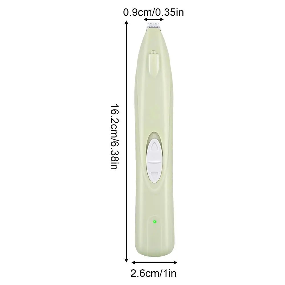 Electric Dog Clippers Dog Paw Hair Trimmer Rechargeable Low Noise Hair Shaver For Daily Home Ears Eyes Rump Peaceful Pleasures Health and Wellness green China Mainland