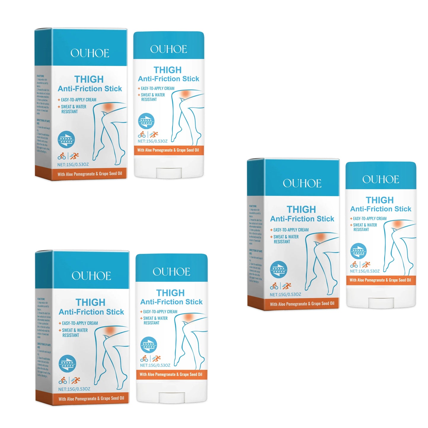 Jaysuing Anti-Chafe Thigh Cream Stick | Running & Cycling