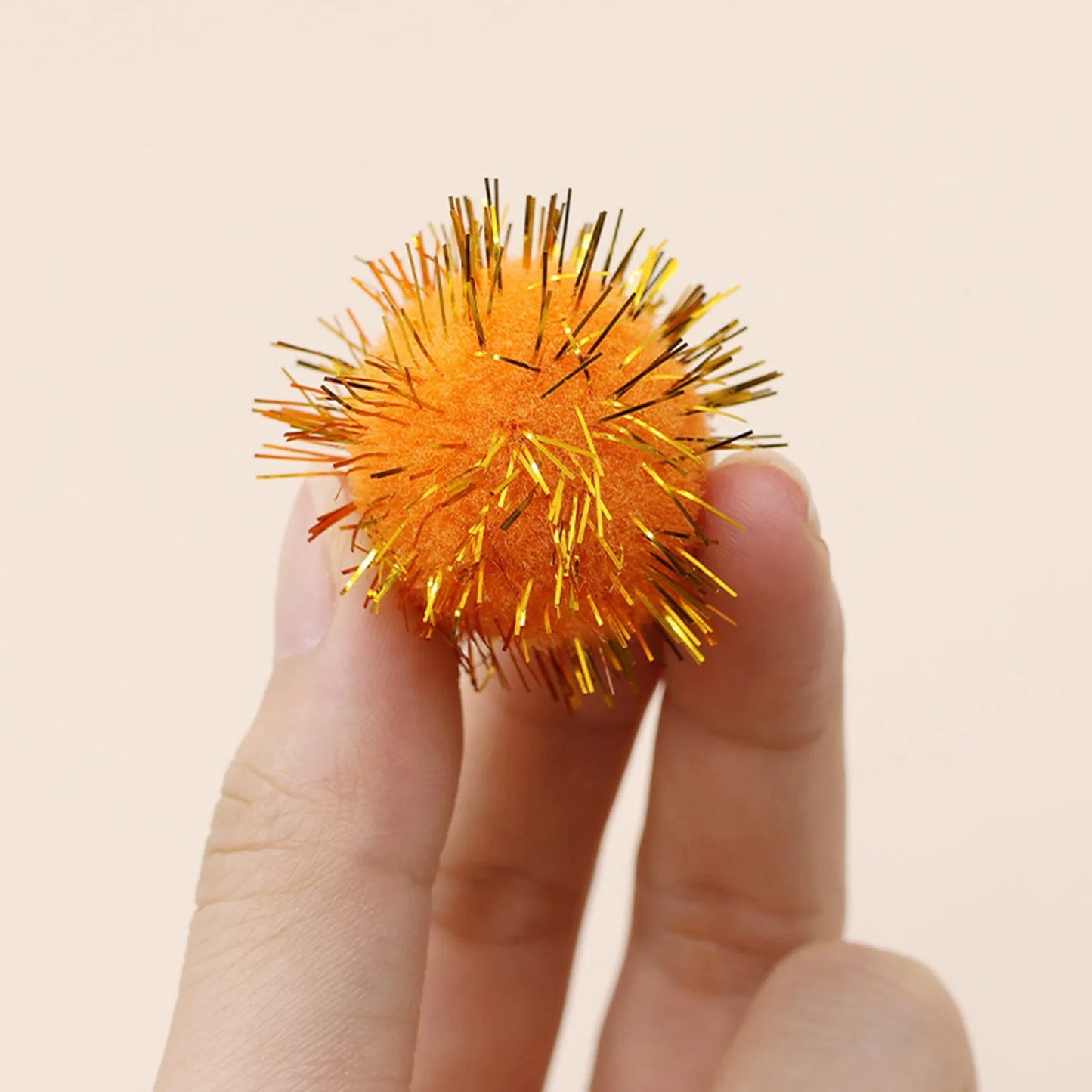 Glitter Pompom Plush Craft Christmas Decor Kids Toys Accessories Wedding Decor Garment Handmade Material Cat Toys Peaceful Pleasures Health and Wellness