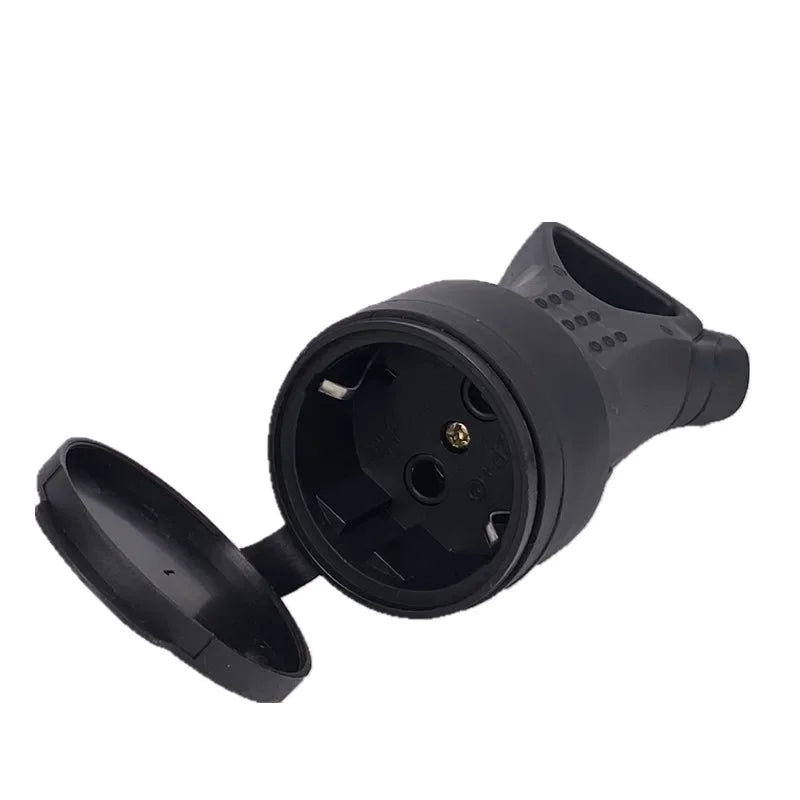 EU Waterproof Grounded Socket Plug IP54 16A 250V | DIY Connector