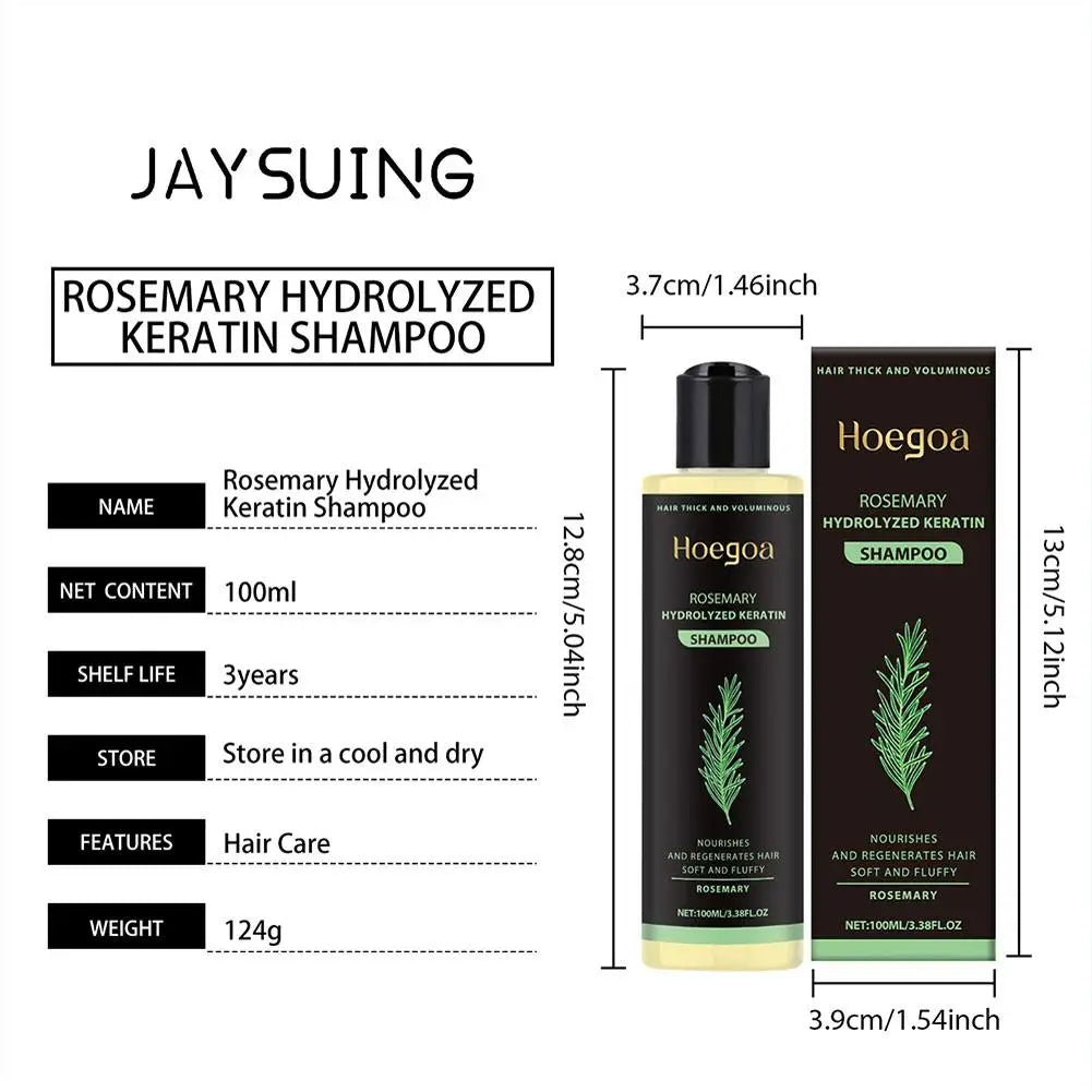 Natural Rosemary Hair Shampoo 100ML Reduce Hair Loss Clean Dandruff Nourish Moisturize Scalp Hair Care Product Peaceful Pleasures Health and Wellness