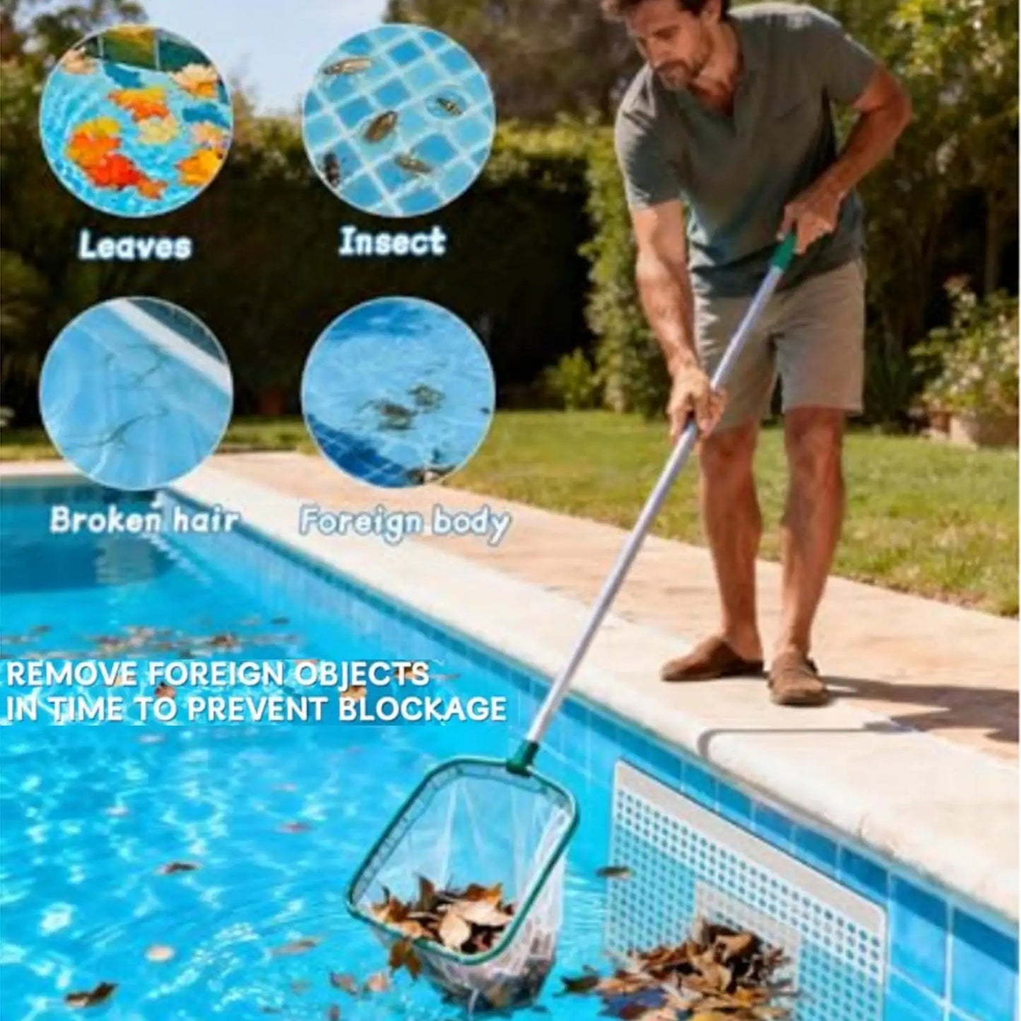 Magnetic Pool Skimmer Screen Rustproof Leaf Catcher Net Cover Replacement for Swimming Pool Pond Leaves Poolside Peaceful Pleasures Health and Wellness