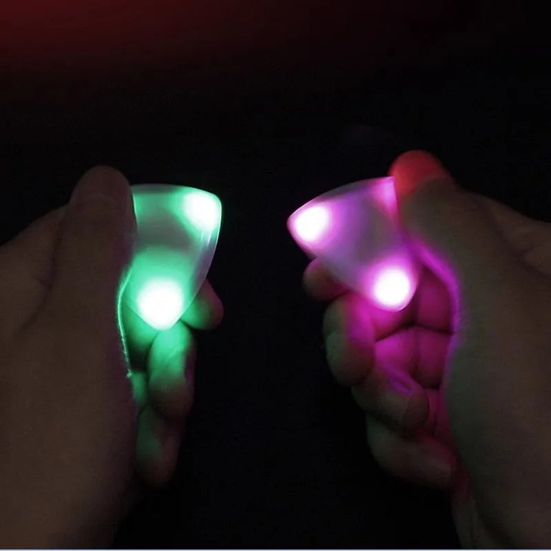 LED Luminous Guitar Pick ABS Electric Picks Three-color Light Options
