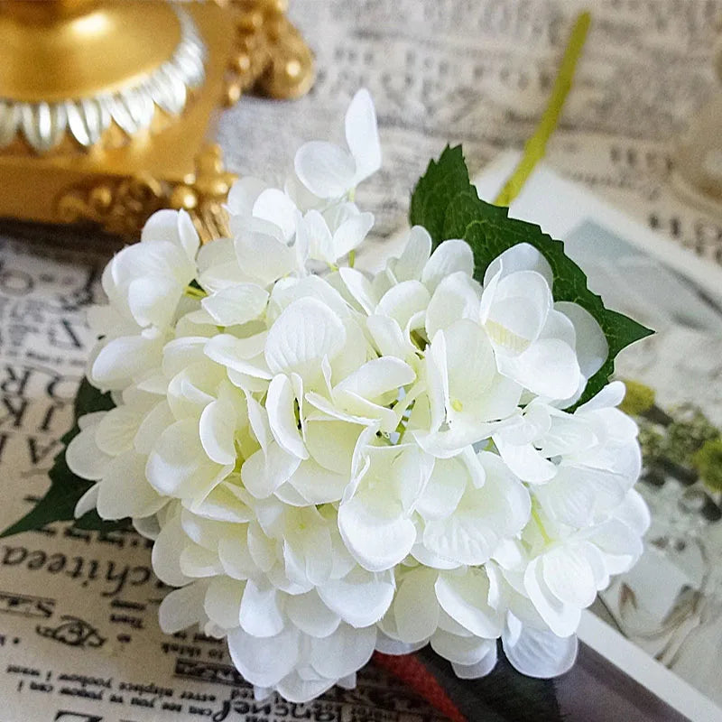 Silk Hydrangea Artificial Flowers | Wedding Bridal Bouquet Decor