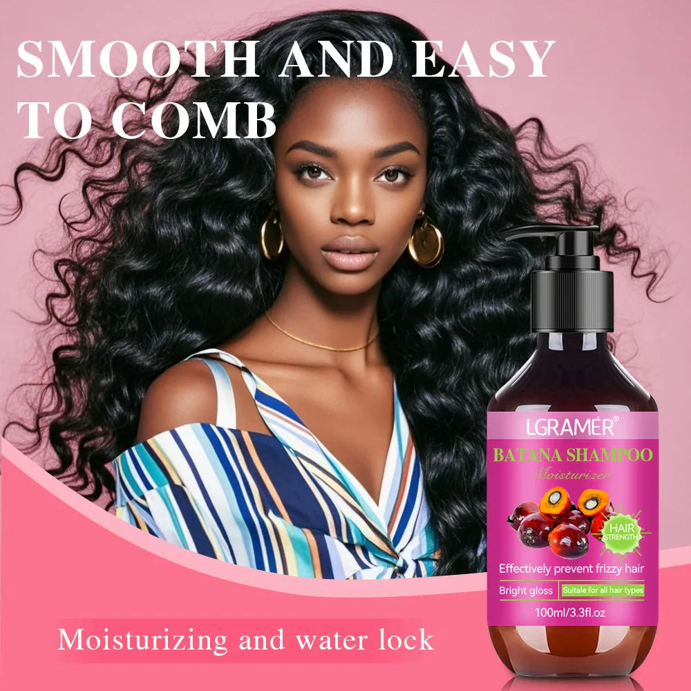 LGRAMER Batana Shampoo – Dandruff, Oil Control & Hair Strength