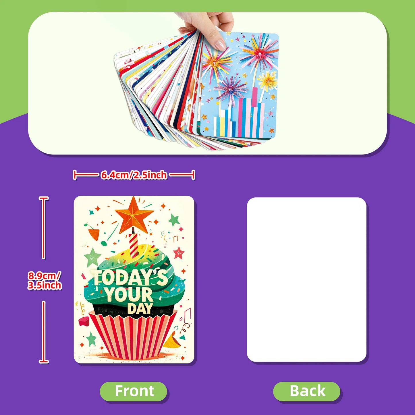 Happy Birthday Cards Non Repetitive Cartoon Patterns Blessings