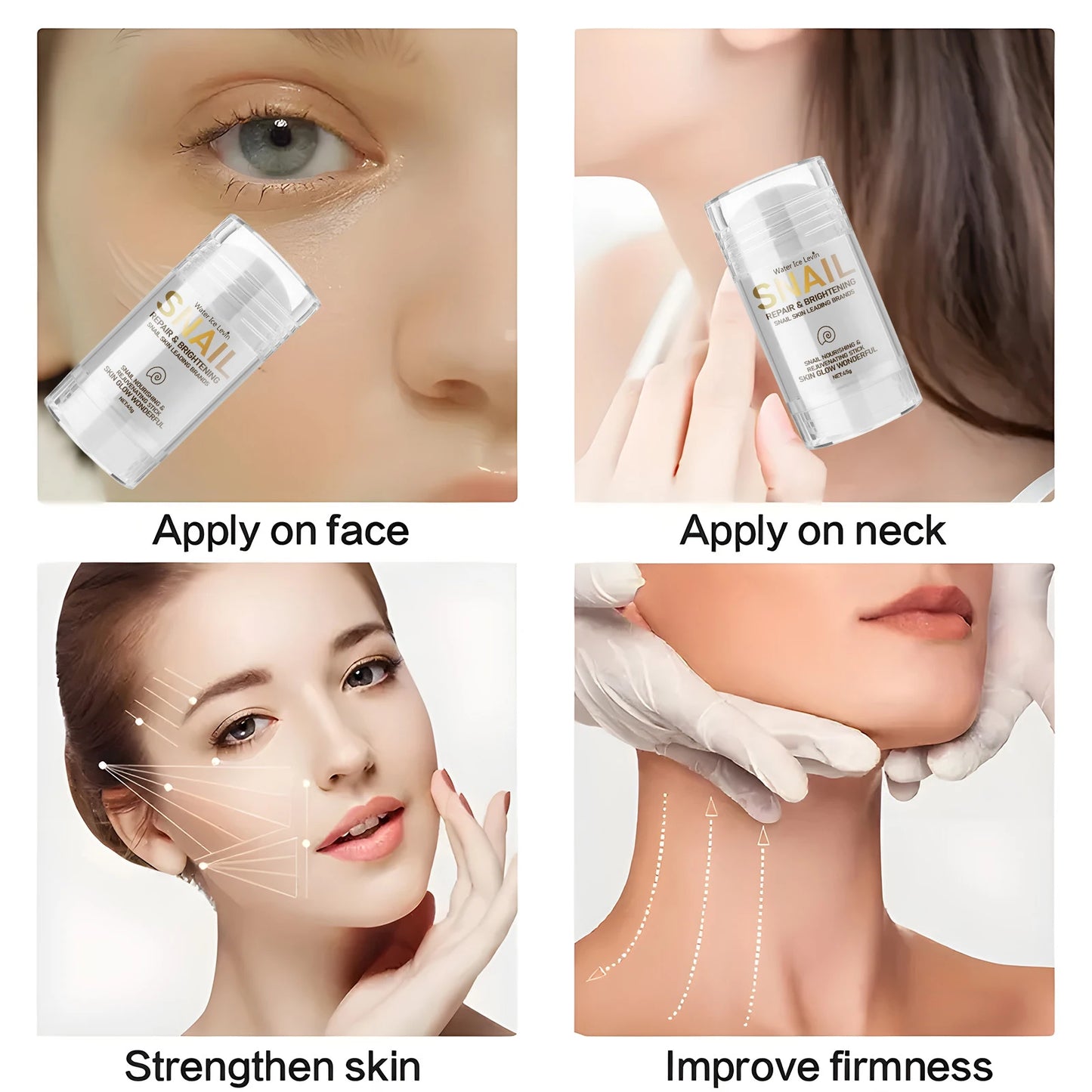 Snail Collagen Anti-Aging Bar – Moisturizing Face & Neck Cream