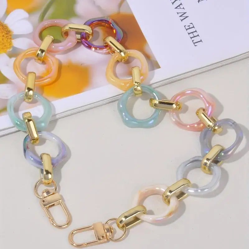 Iridescent Acrylic Chain Strap | DIY Bag & Handbag Accessory