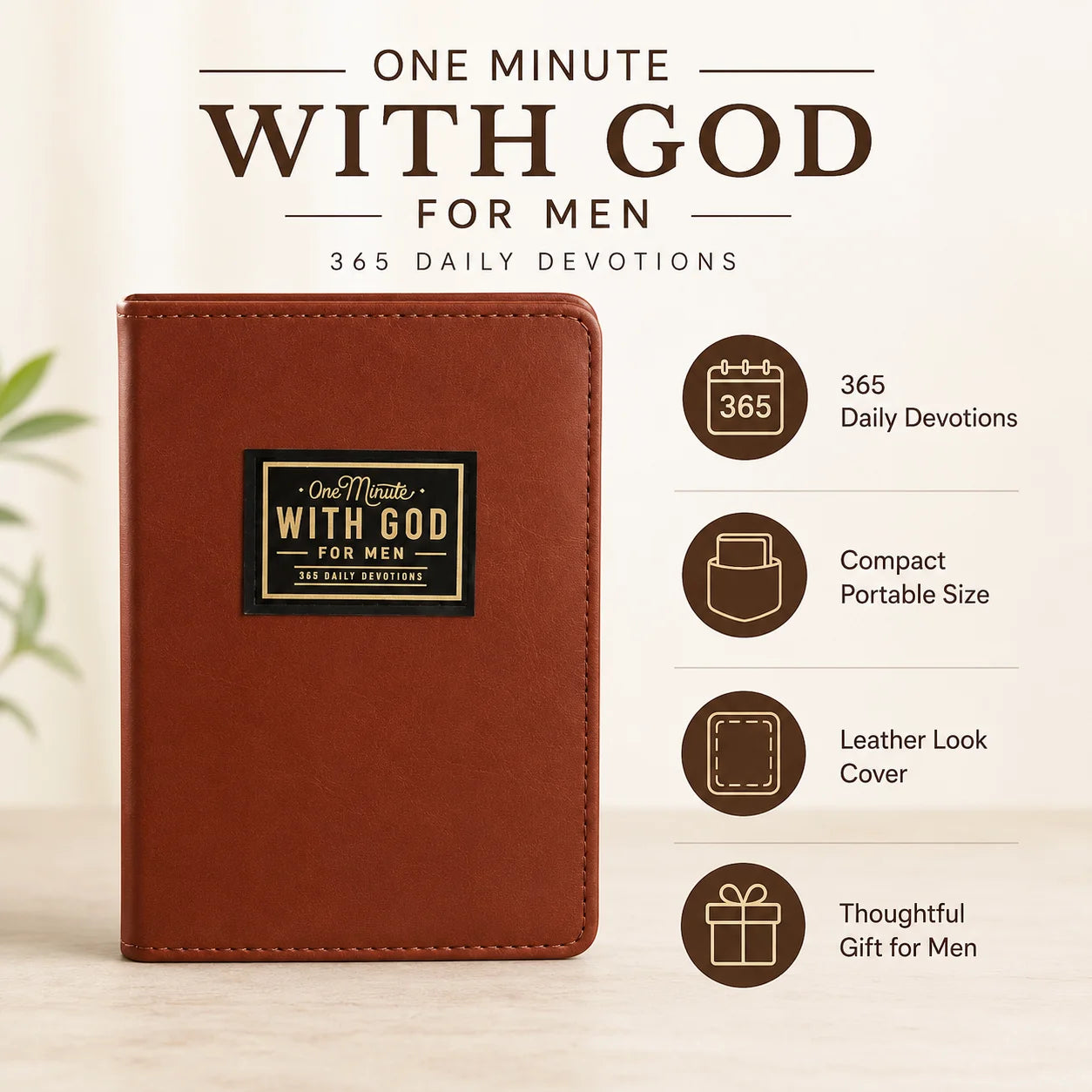 Men S Prayer Journal One Minute God 365 Daily Devotions Bible Study