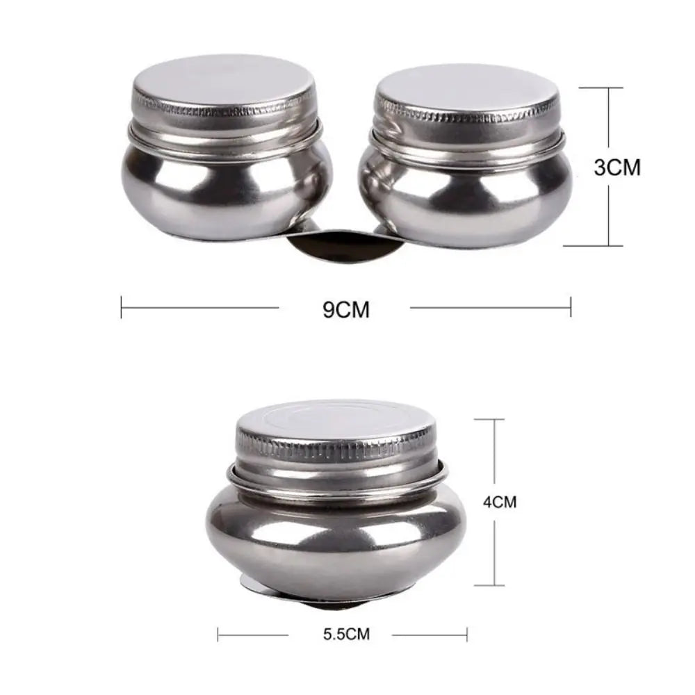 Stainless Steel Painting Oil Pot with Lid – Single & Double Hole