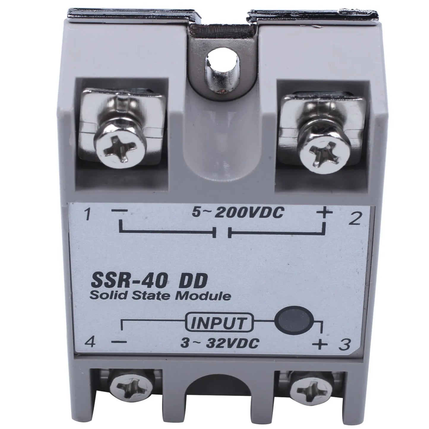 A36T-10X Single Phase Solid State Relay DC-DC SSR-40DD 40A DC3-32V DC5-60V White+Silver Peaceful Pleasures Health and Wellness