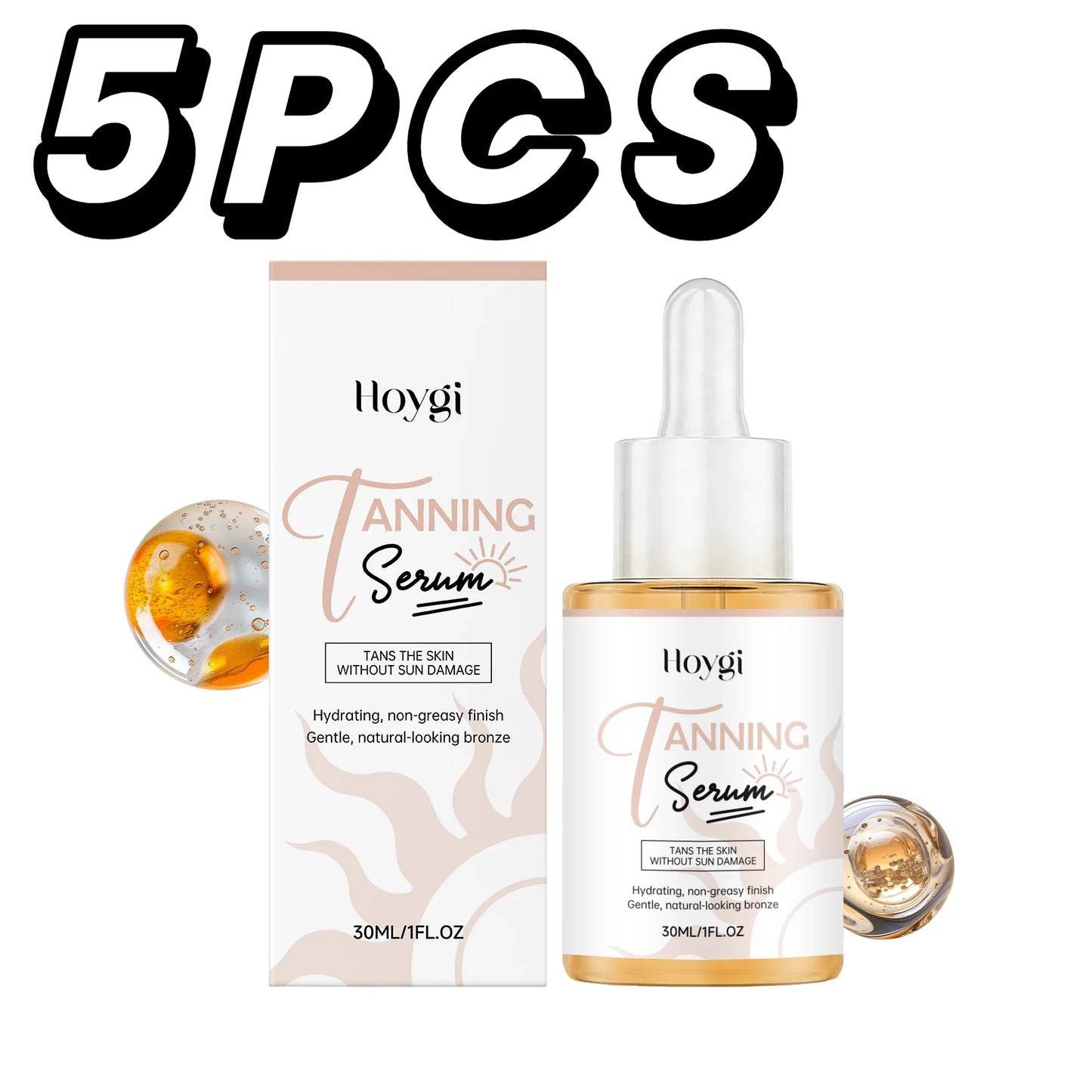 Hoygi Self Tanning Serum – Streak-Free Sunless Bronze Glow