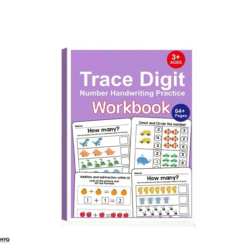 64 Pages Filled Numbers Logical Thinking Training Fun Math Exercise