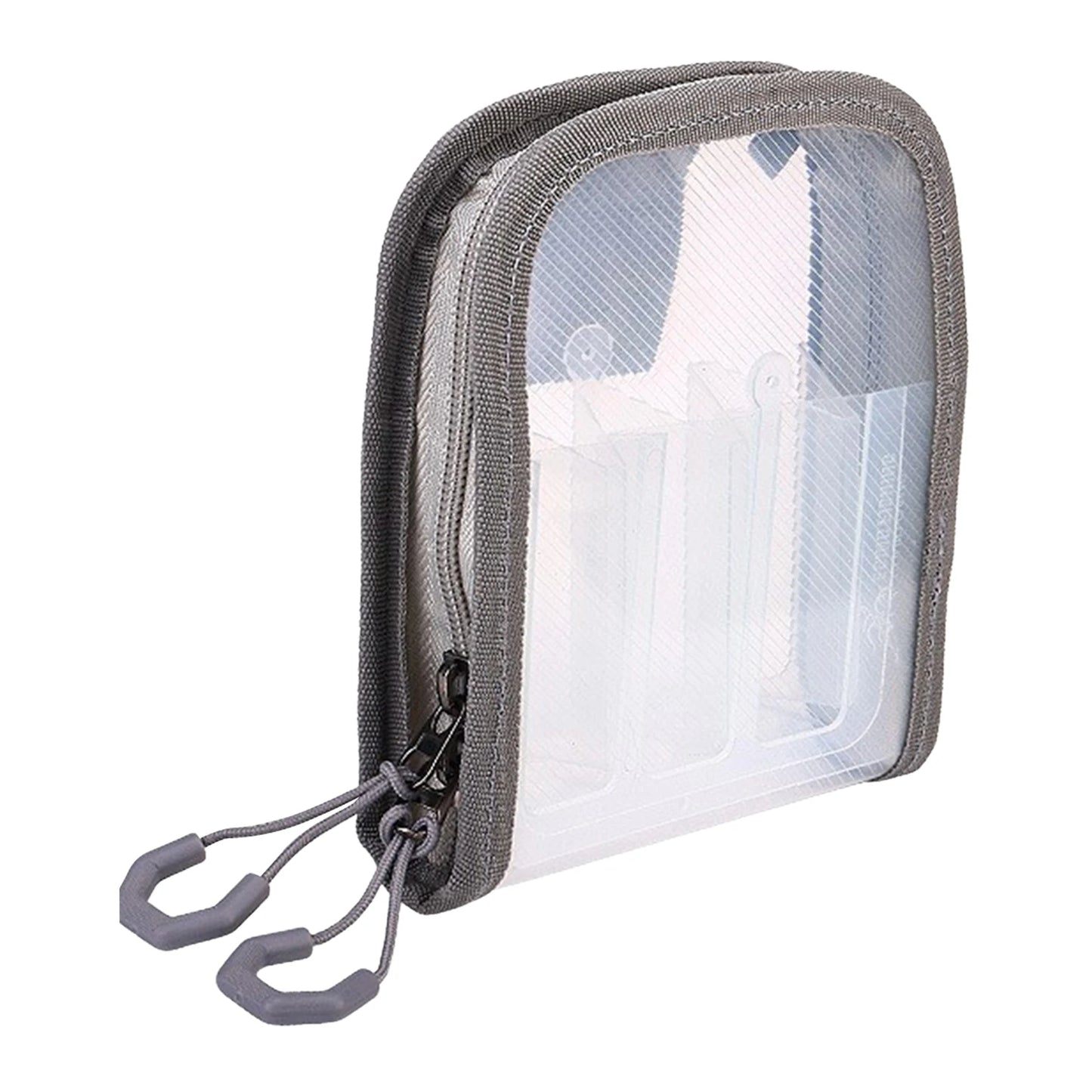 Transparent Lure Fishing Gear Storage Bag Waterproof Portable Squid Jig Lure Hook Storage Case Fishing Accessories Organizer Peaceful Pleasures Health and Wellness Grey