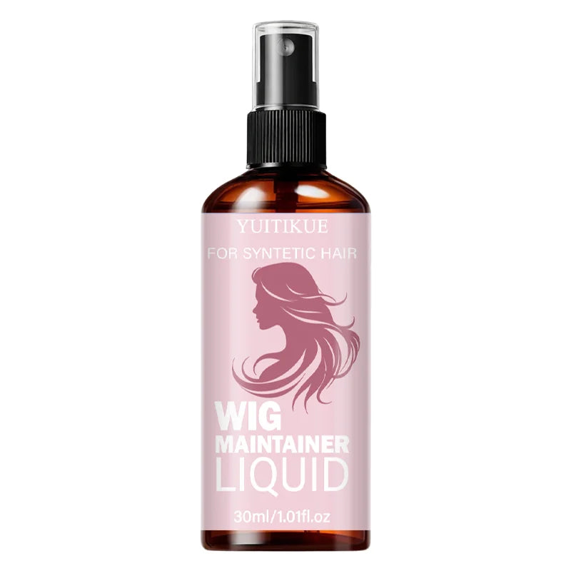 YUITIKUE 30ml Wig Maintainer Liquid Spray for Synthetic Hair Smooth Frizz Control Wig Care Solution Peaceful Pleasures Health and Wellness 1pc