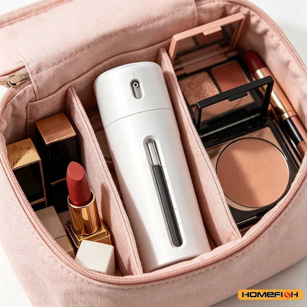 All-in-One Travel Toiletry Bottle Set, 4-Chamber Squeeze Container for Shampoo Lotion & Gel, Space-Saving Trip Organizer Peaceful Pleasures Health and Wellness
