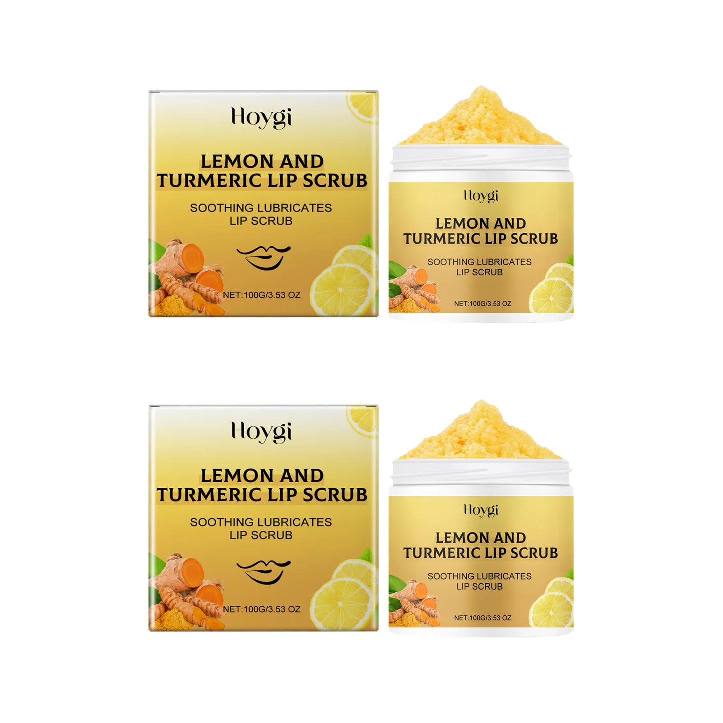 Turmeric Lemon Lip Scrub – Exfoliating & Moisturizing Balm