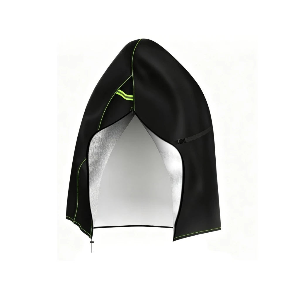 Patio Hanging Egg Chair Cover Waterproof Slipcover Swing Chair Protector Outdoor Weather Resisatant with Zipper Storage Bag Peaceful Pleasures Health and Wellness Black Upgrade 230CMX200CM