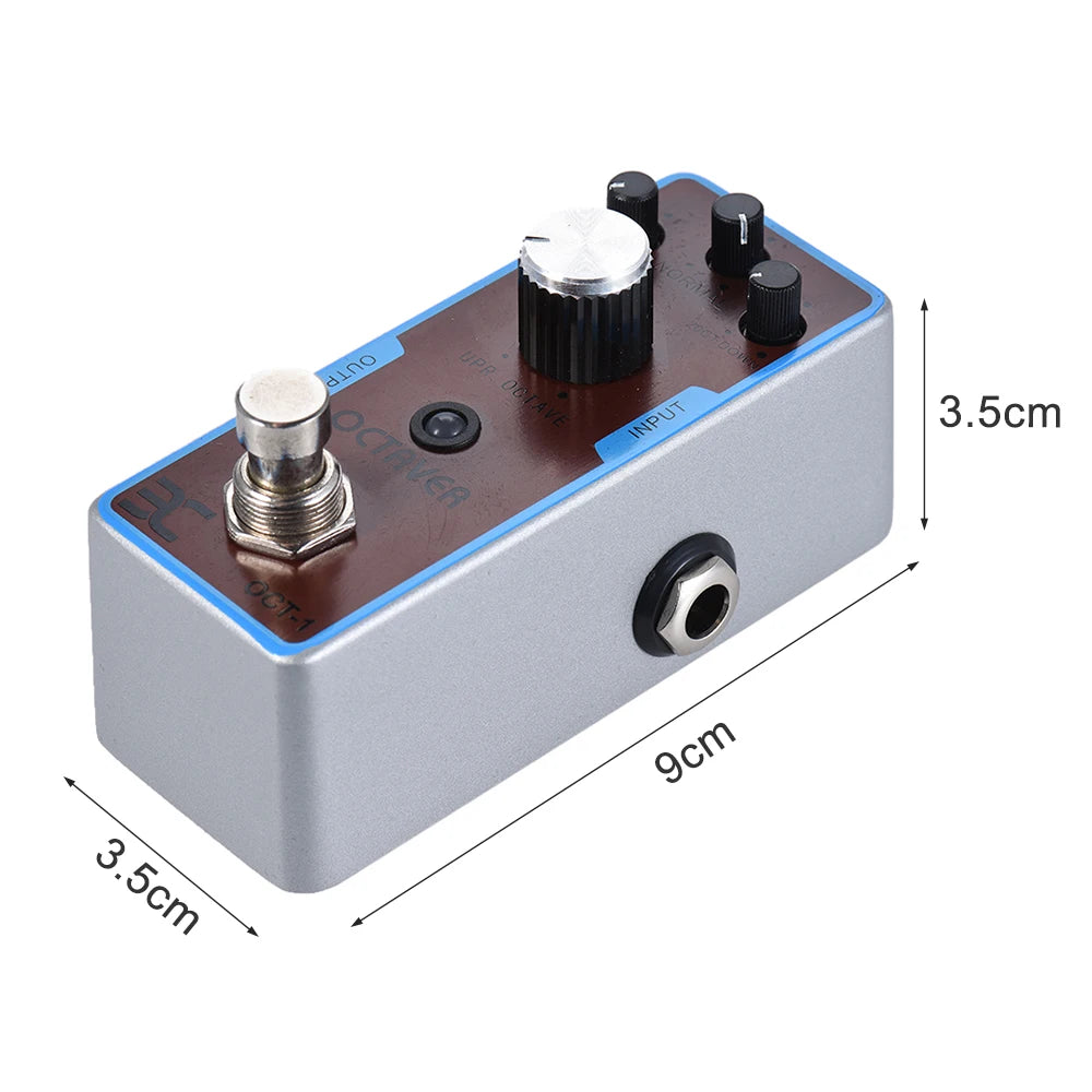 Mini Octave Guitar Effect Pedal True Bypass Full Metal Shell ENO EX