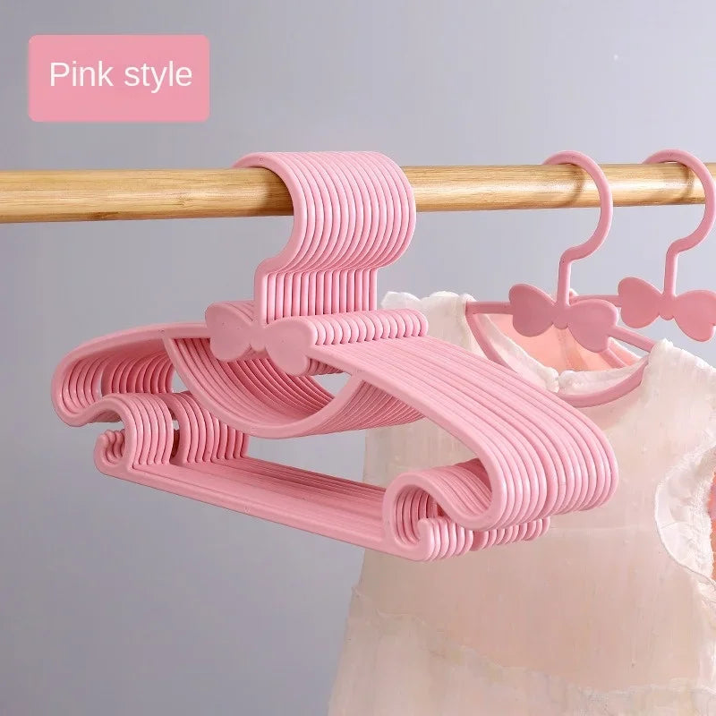 Kids Baby Clothes Hangers with Bow Design | 10–50 Pack