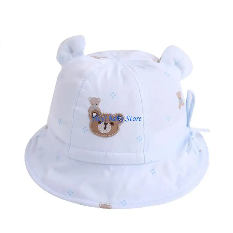 Baby Sun Hat Cartoon Bear Bucket Hat – Infant & Toddler